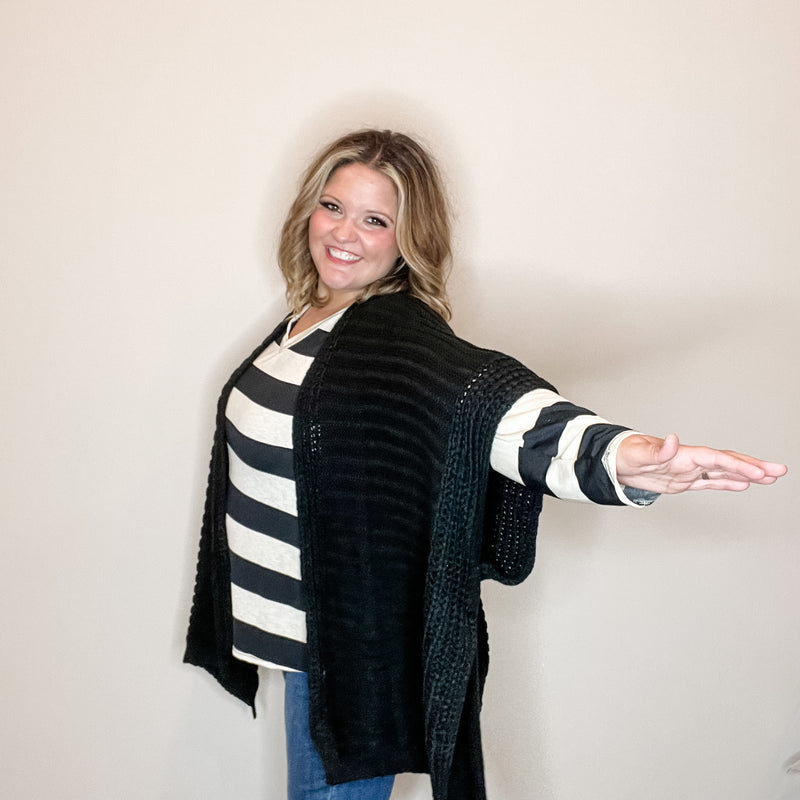 "Evolution" Wide Weave One Size Cardigan