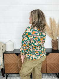 Dear Scarlett "Giraffe" 3/4 Sleeve Split Neck