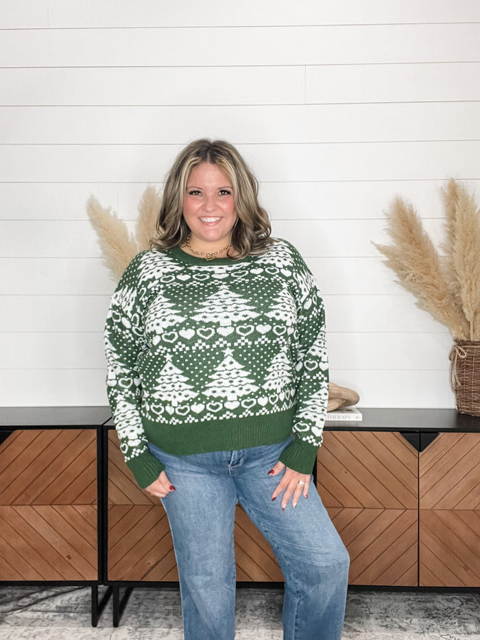 Dear Scarlett "Trim The Tree" Holiday Sweater