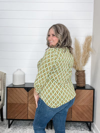 "Duck" 3/4 Sleeve Split Neck