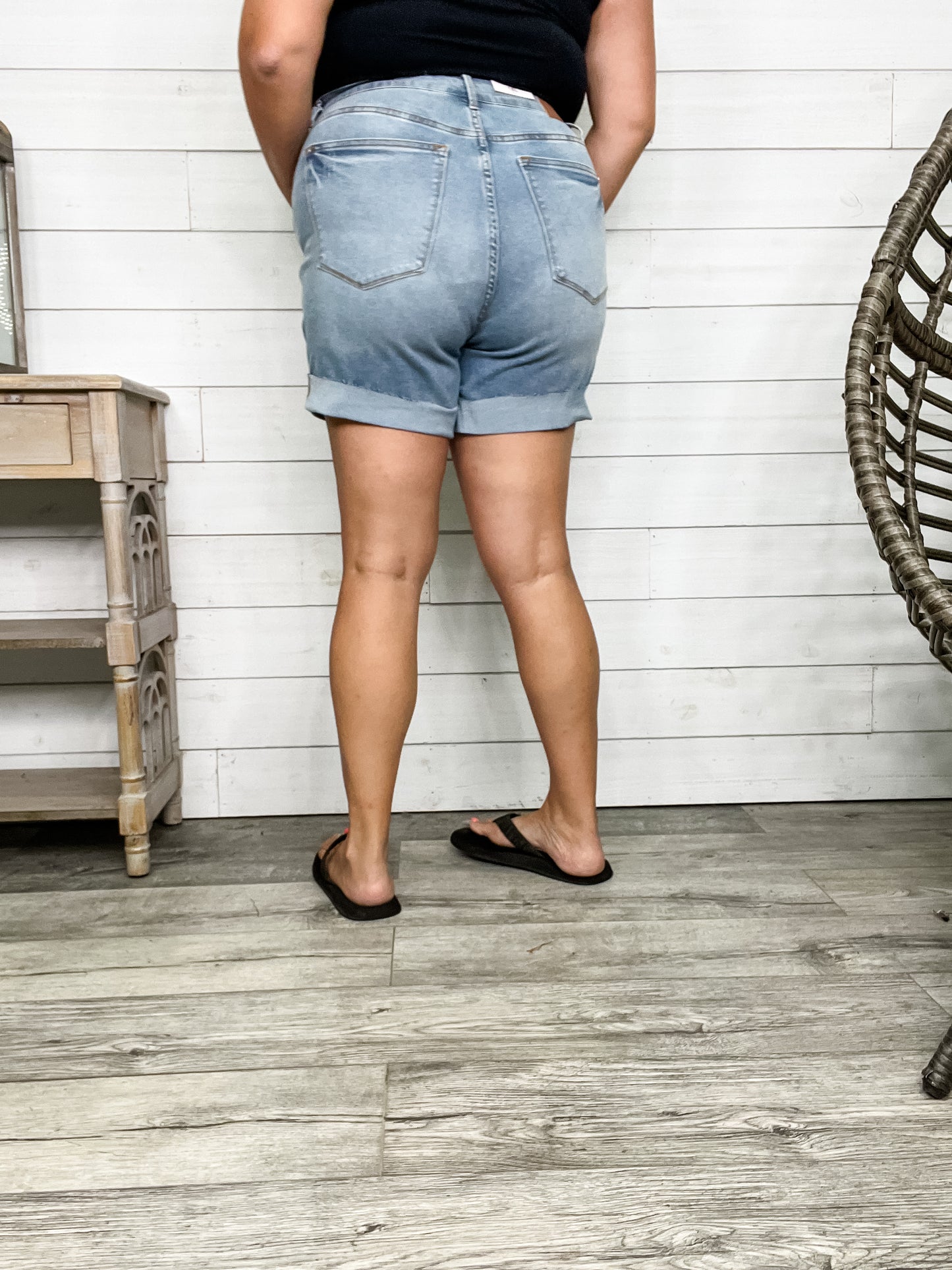 Judy Blue "Stone Cold" Cooling Tummy Control Shorts