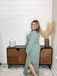 Dear Scarlett Travel Plush Knit Dress (Teal)