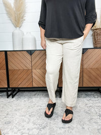 "Hourglass" Drawstring Elastic Waistband Lounge Pants