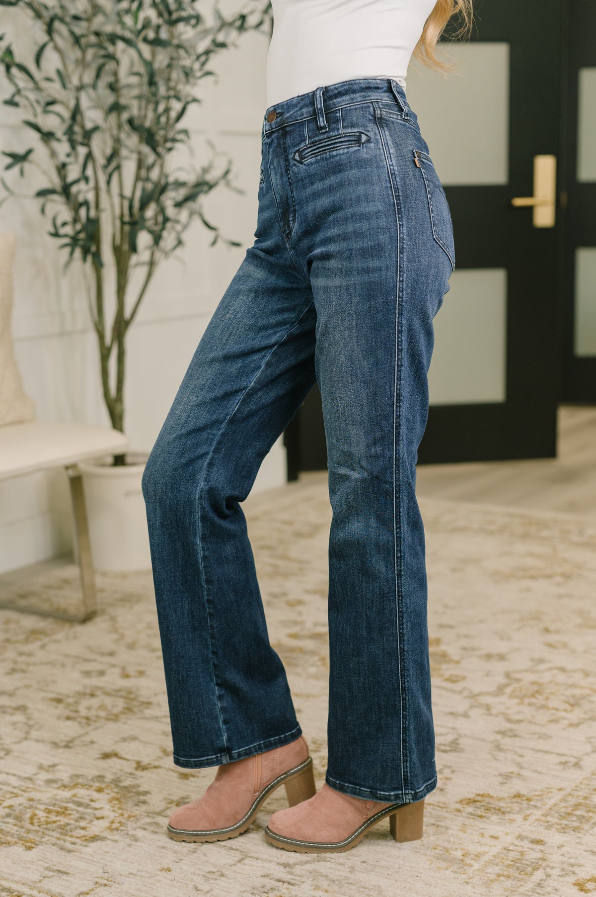Judy Blue "Tiffani" High Waist Bootcut Jean with Welt Pockets