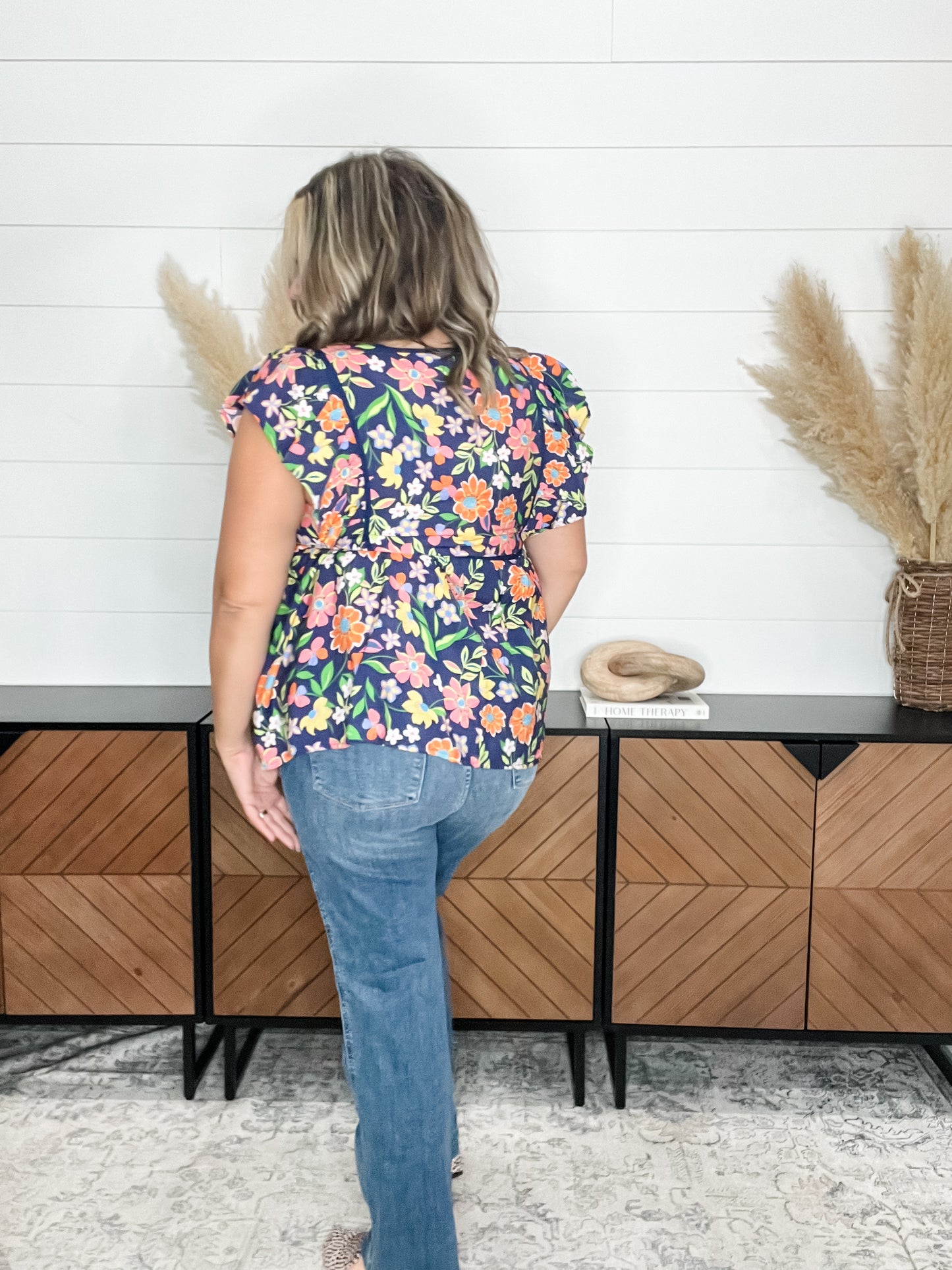 "Beck" Flutter Sleeve with Binding Yoke