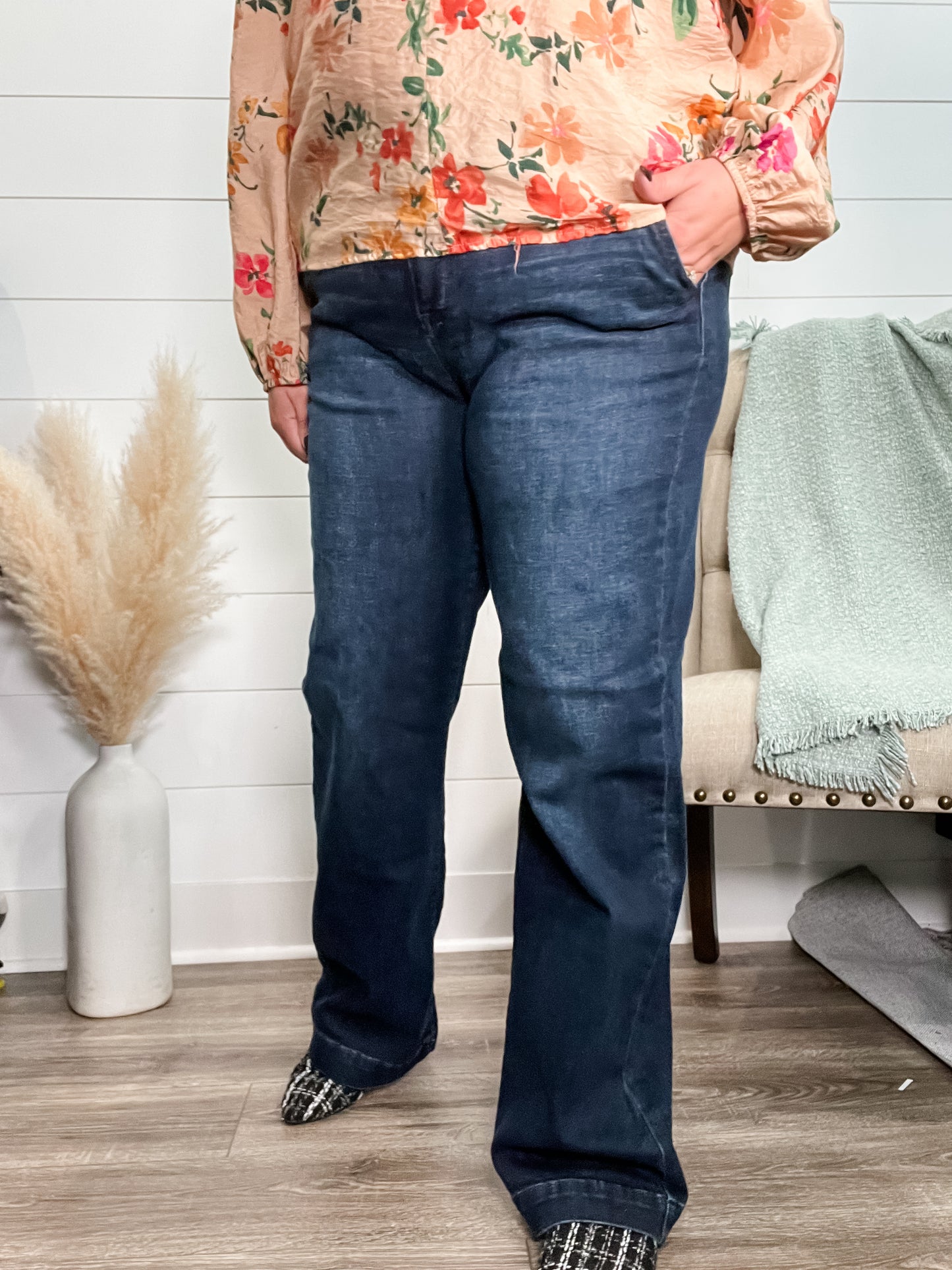 *3 Lengths* Judy Blue Seven Ways Til Sunday Wide Leg Trouser