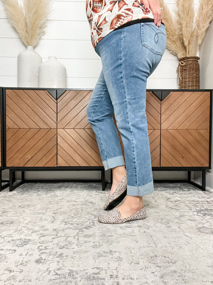 Judy Blue "Hastings" Criss Cross Waist Boyfriend Jeans
