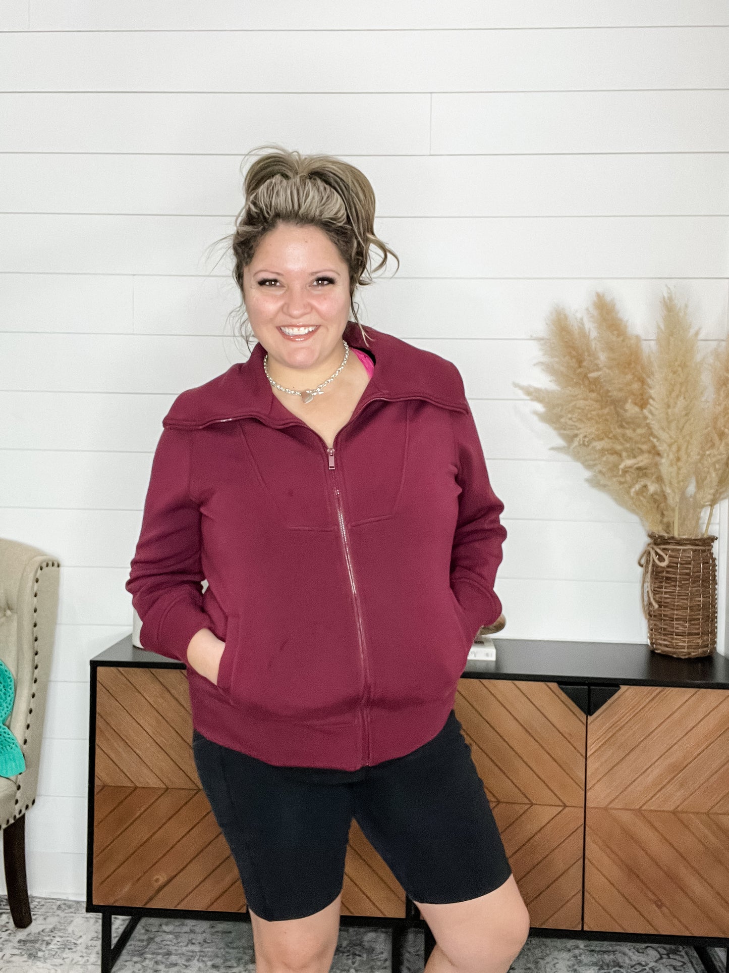 "Serve" Front Zip Jacket