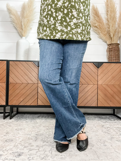 Judy Blue "Monkey Business" Wide Leg Jeans