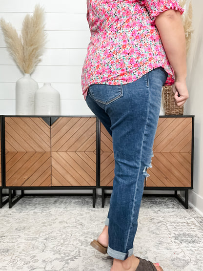 Judy Blue "Say Goodbye" Slim Fit Jeans