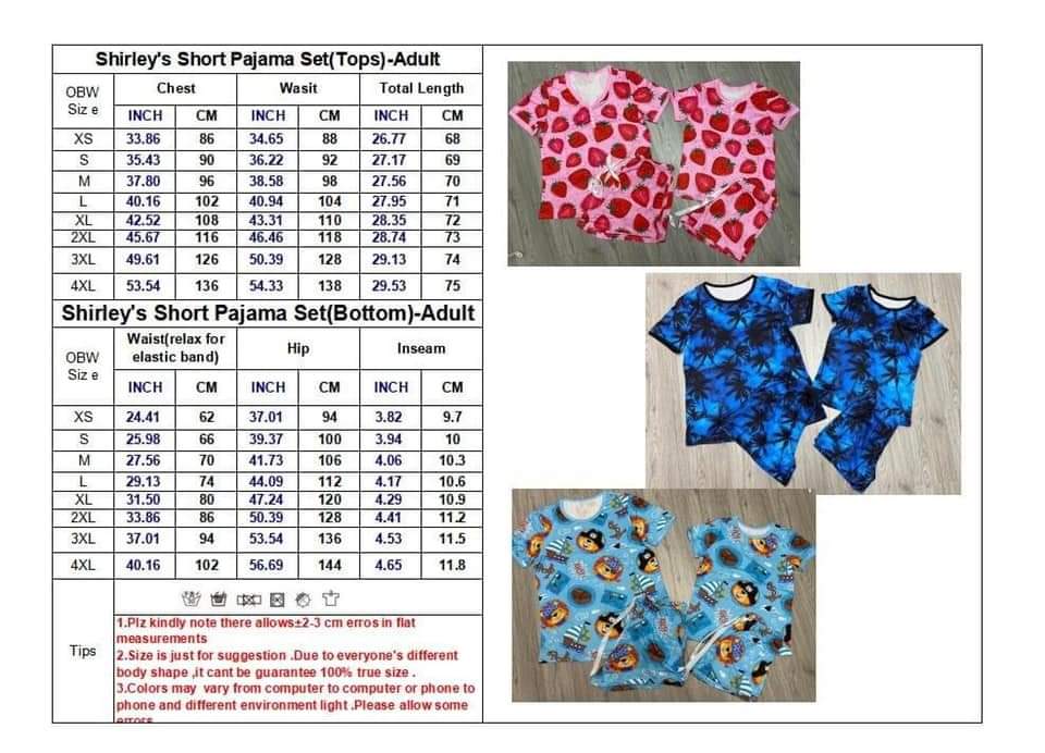 In Stock Jammie Sets