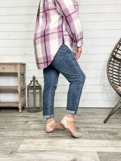 Judy Blue "Say It Ain't So" Boyfriend Jeans