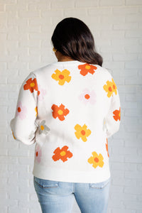 "Felicia" Fall Floral Long Sleeve Sweater