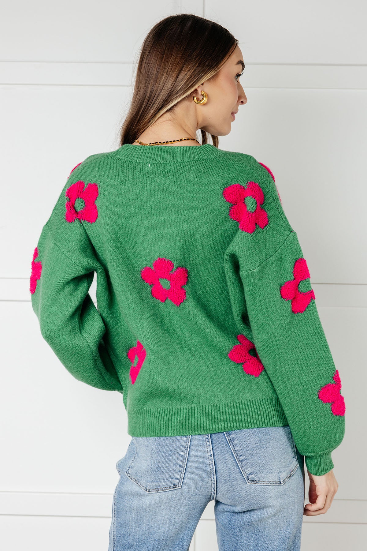 Bibi "Seasons Come" Floral Sweater