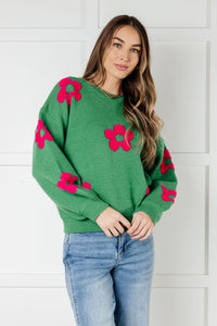 Bibi "Seasons Come" Floral Sweater