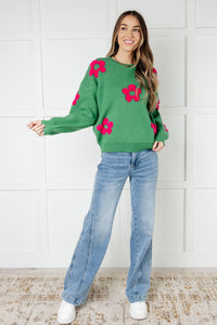 Bibi "Seasons Come" Floral Sweater
