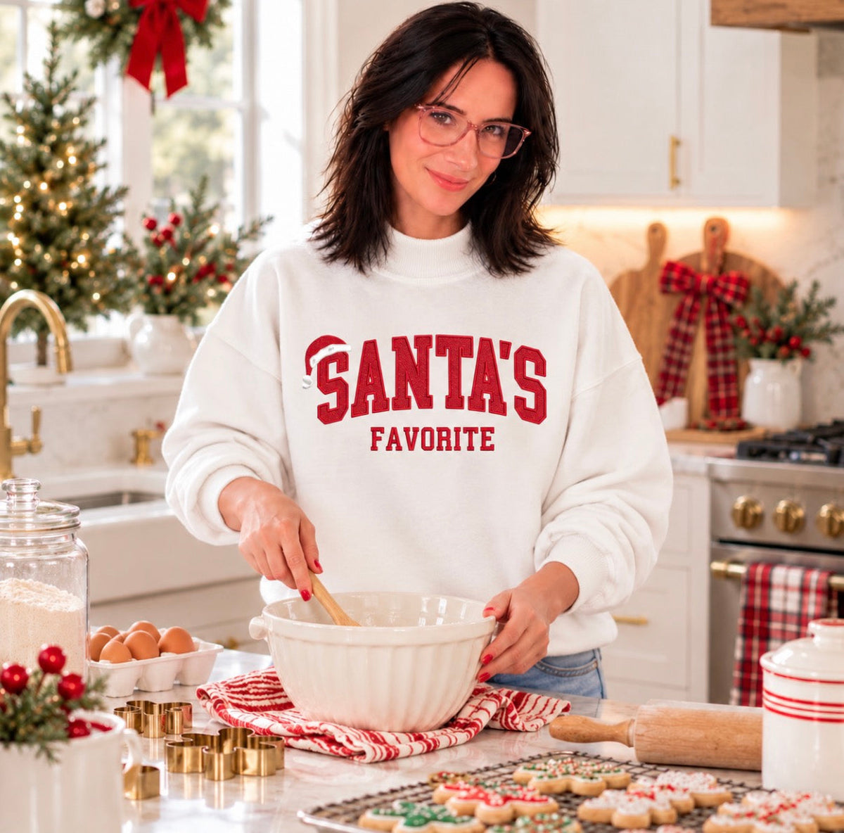 Santa’s favorite embroidery mockneck limited edition
