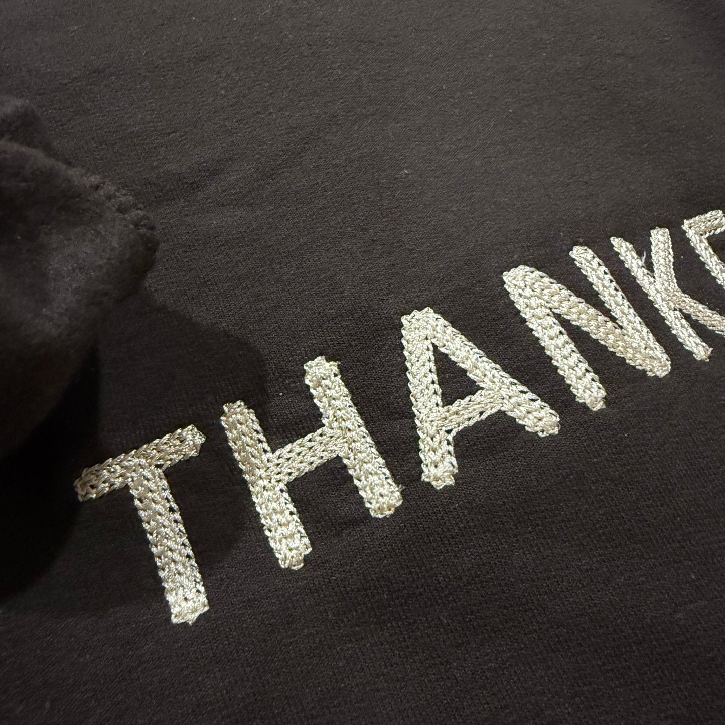 Thankful mini bold chain stitch