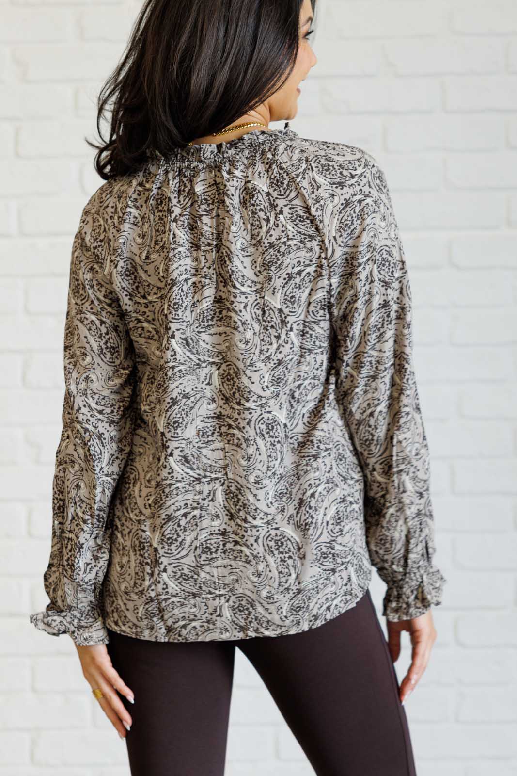 Andree By Unit "Touch Of Class" Ruffled Blouse