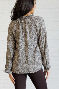 Andree By Unit "Touch Of Class" Ruffled Blouse