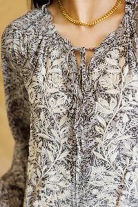 Andree By Unit "Touch Of Class" Ruffled Blouse