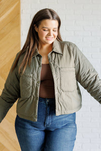 "Jones" Olive Puffer Jacket