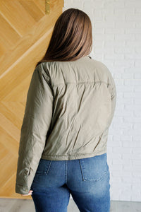 "Jones" Olive Puffer Jacket