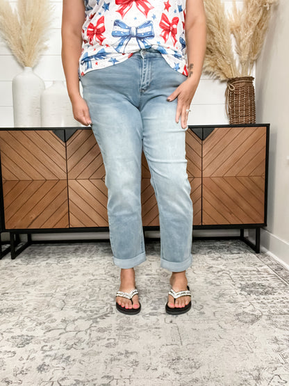 Judy Blue "Cold Summer" Cooling Denim Boyfriend Jeans