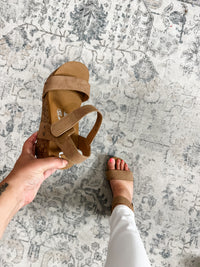 "Devon 2.0" By Very G Tooled Sandal (Light Tan)
