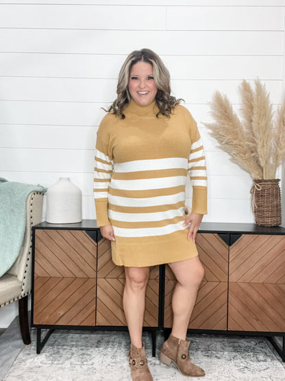 "Shell Shocked" Turtle Neck Sweater Dress / Tunic
