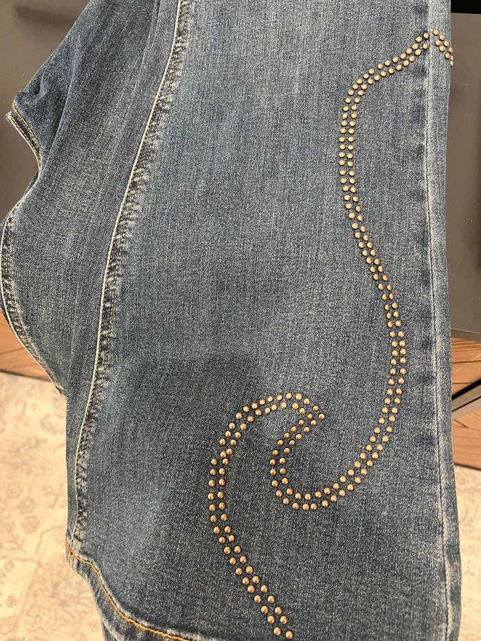 Judy Blue Stud Detail Flare