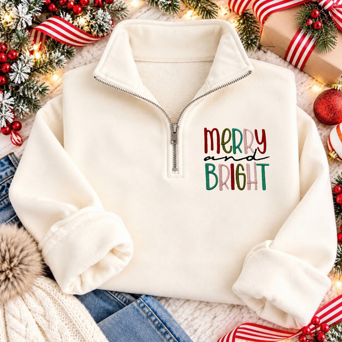 Merry and bright quarter zip