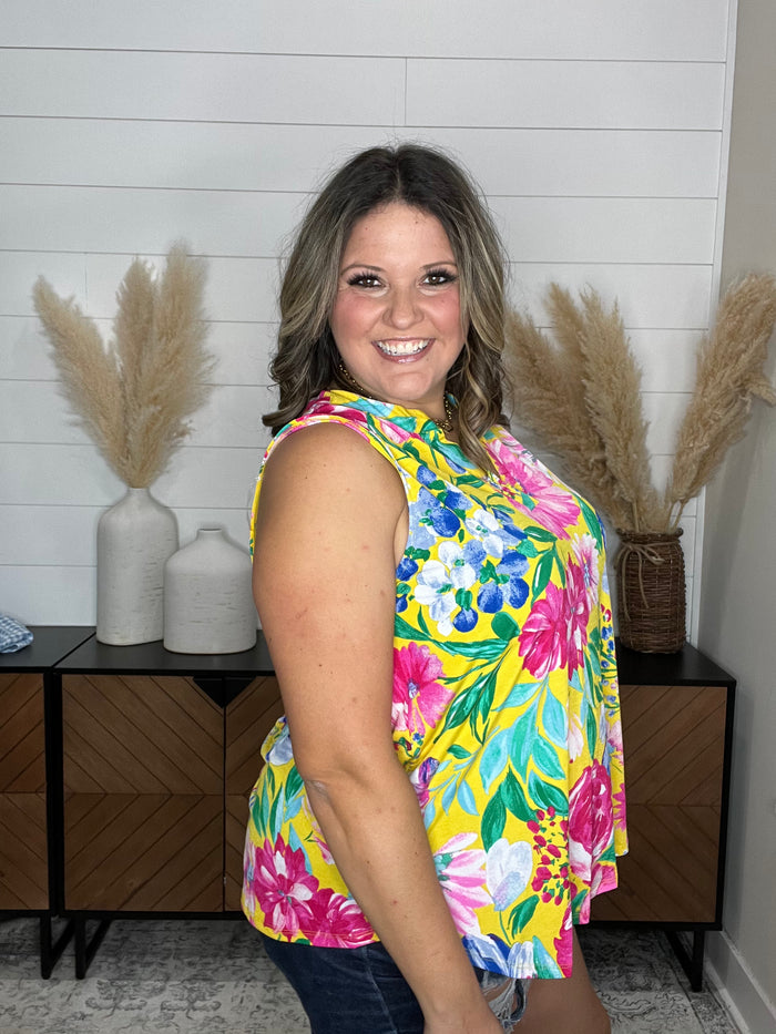 Dear Scarlett "Brewster" Sleeveless Split Neck