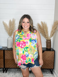 Dear Scarlett "Brewster" Sleeveless Split Neck
