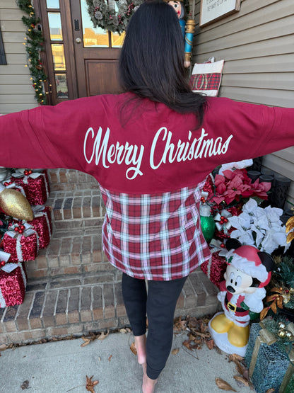 Plaid garnet spirit jersey