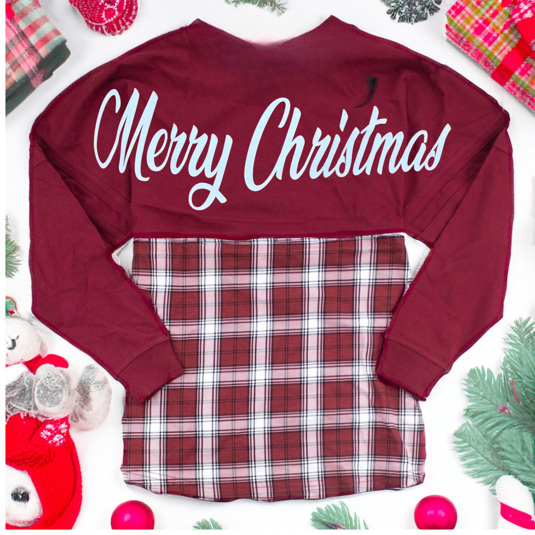 Plaid garnet spirit jersey