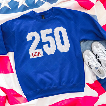 Sweatshirt appliqué USA edition