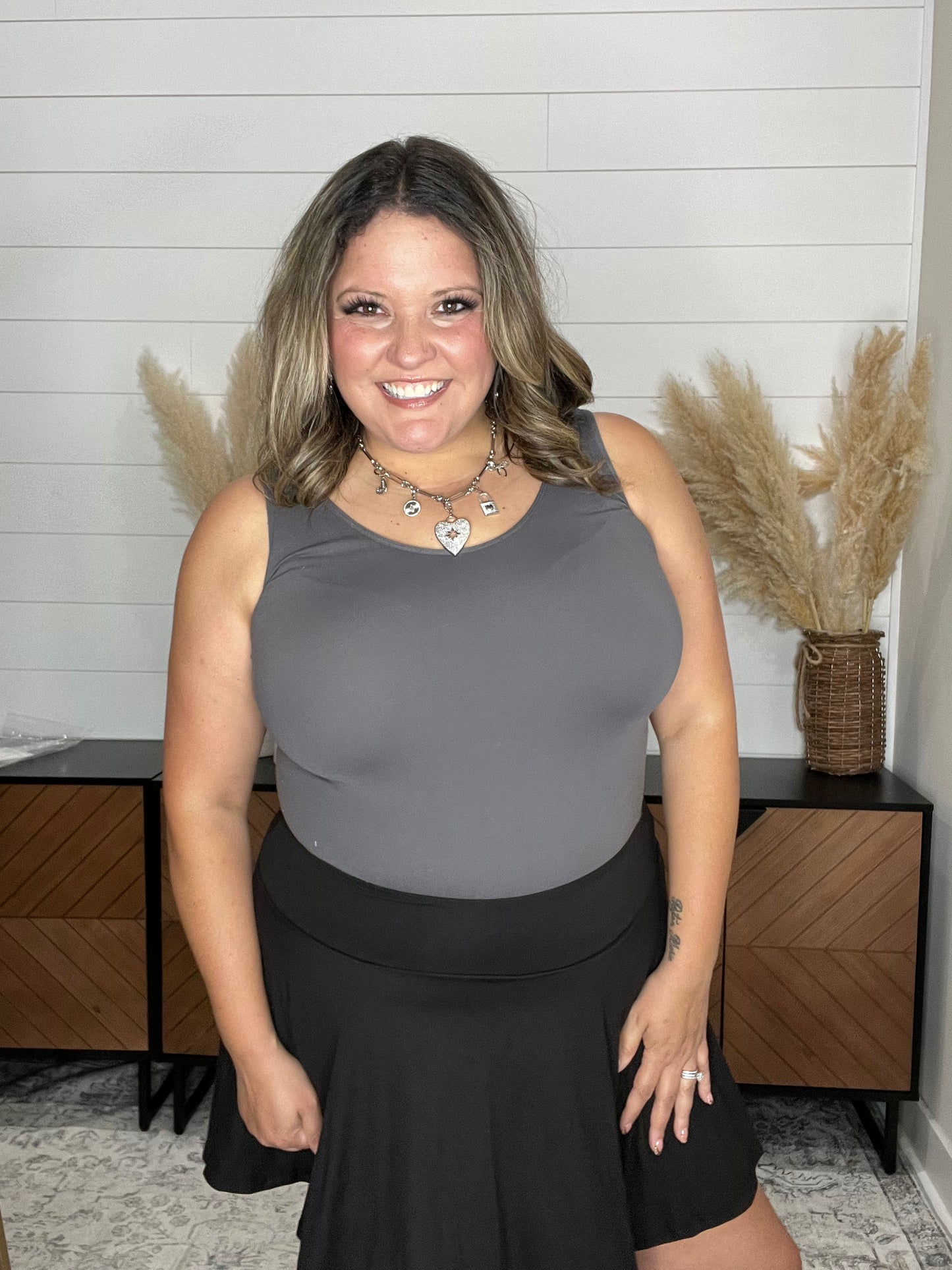 "The Kenzie" Buttery Soft Skort (Black)