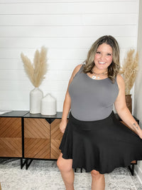 "The Kenzie" Buttery Soft Skort (Black)