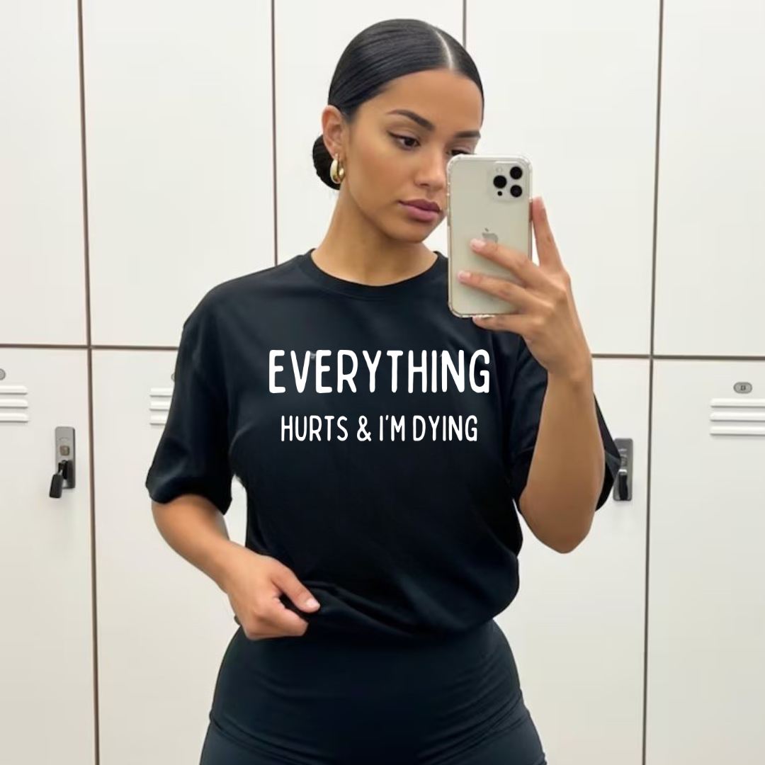 JOCOink Everything hurts and I'm dying tee, Bella Canvas or Gildan | Lola Monroe Boutique