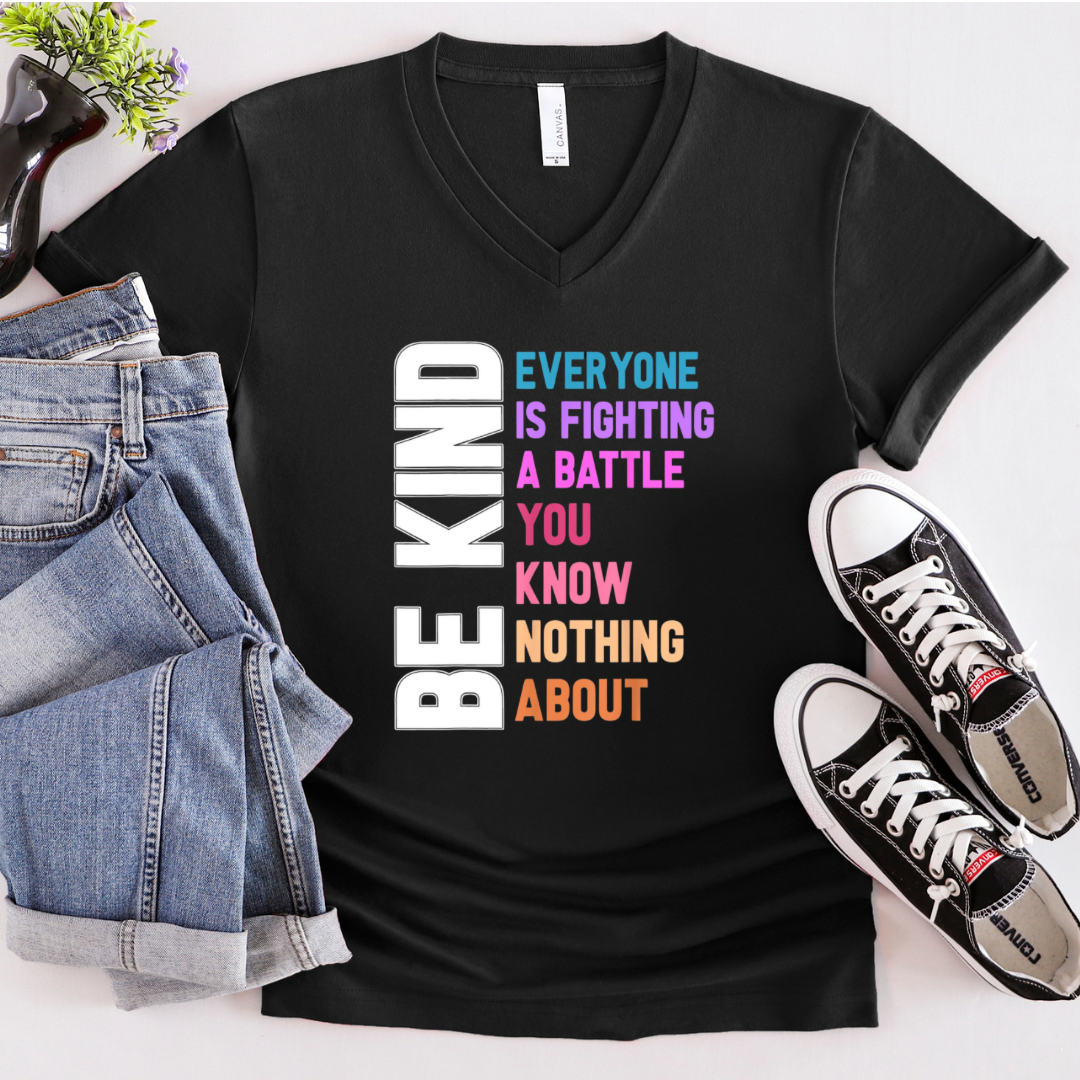 JOCOink Be kind battle rainbow colors, unisex fit, true to size | Lola Monroe Boutique