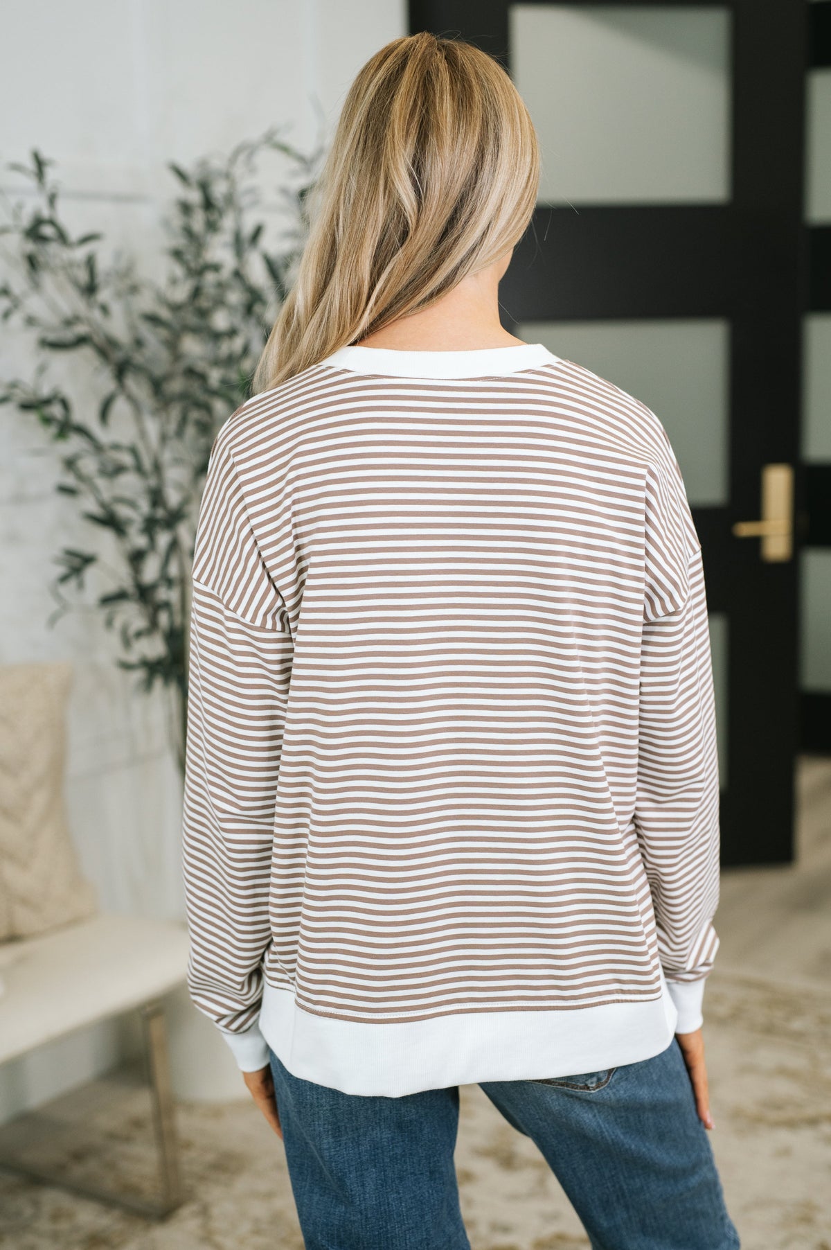"Maybe Stripes" Long Sleeve Pullover
