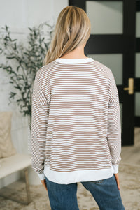 "Maybe Stripes" Long Sleeve Pullover