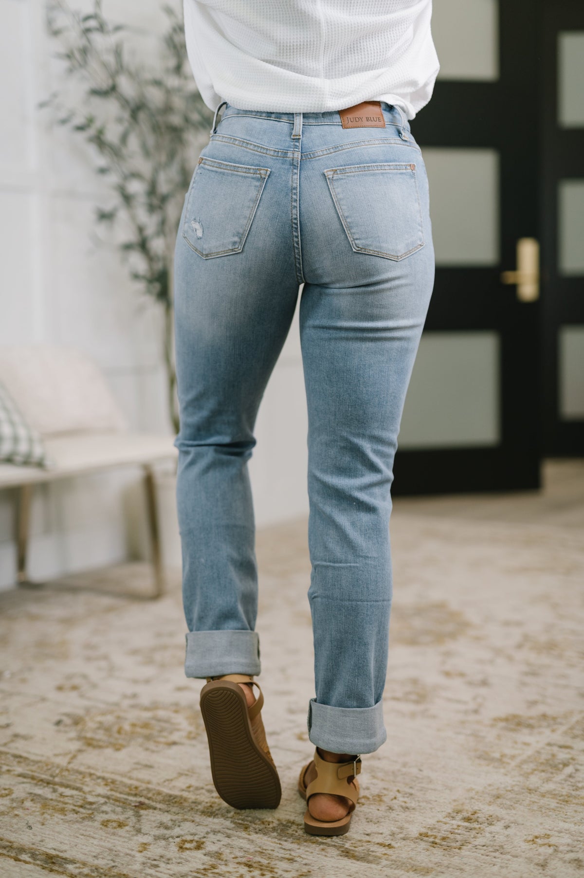 Judy Blue "The Most Wonderful" Patch Pocket Boyfriend Jeans