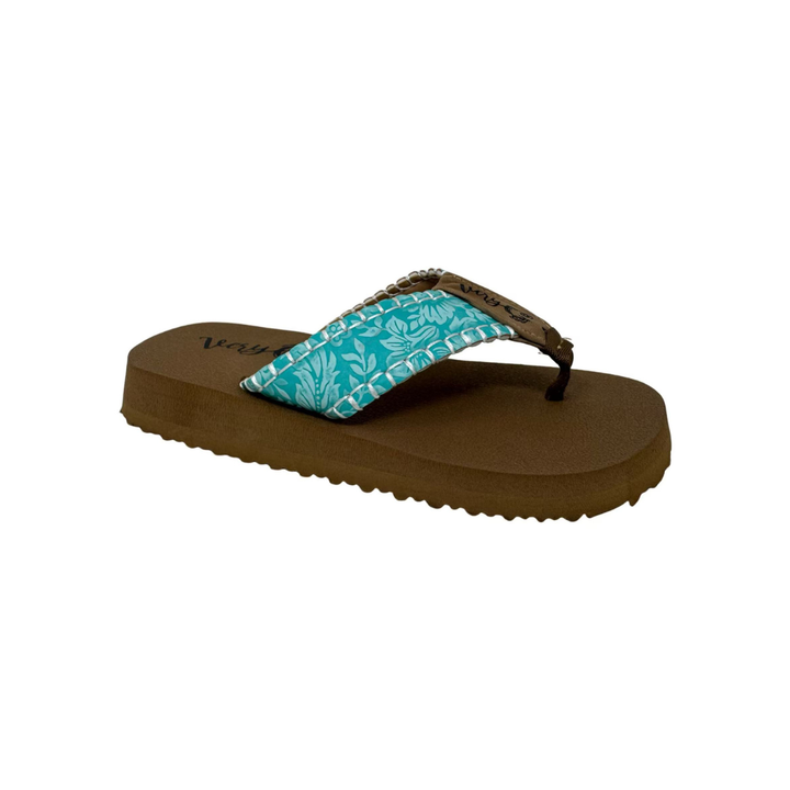 Gypsy Jazz "Pamela" Flip Flops (Turquoise)