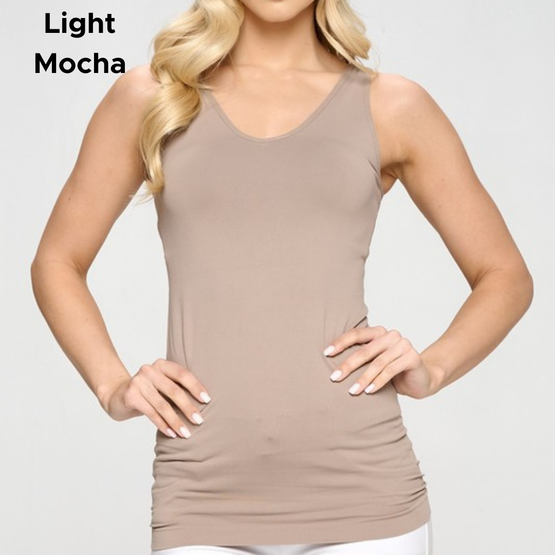 Smoothing Tank "The Stephanie" Reversible Neck (Multiple Colors )