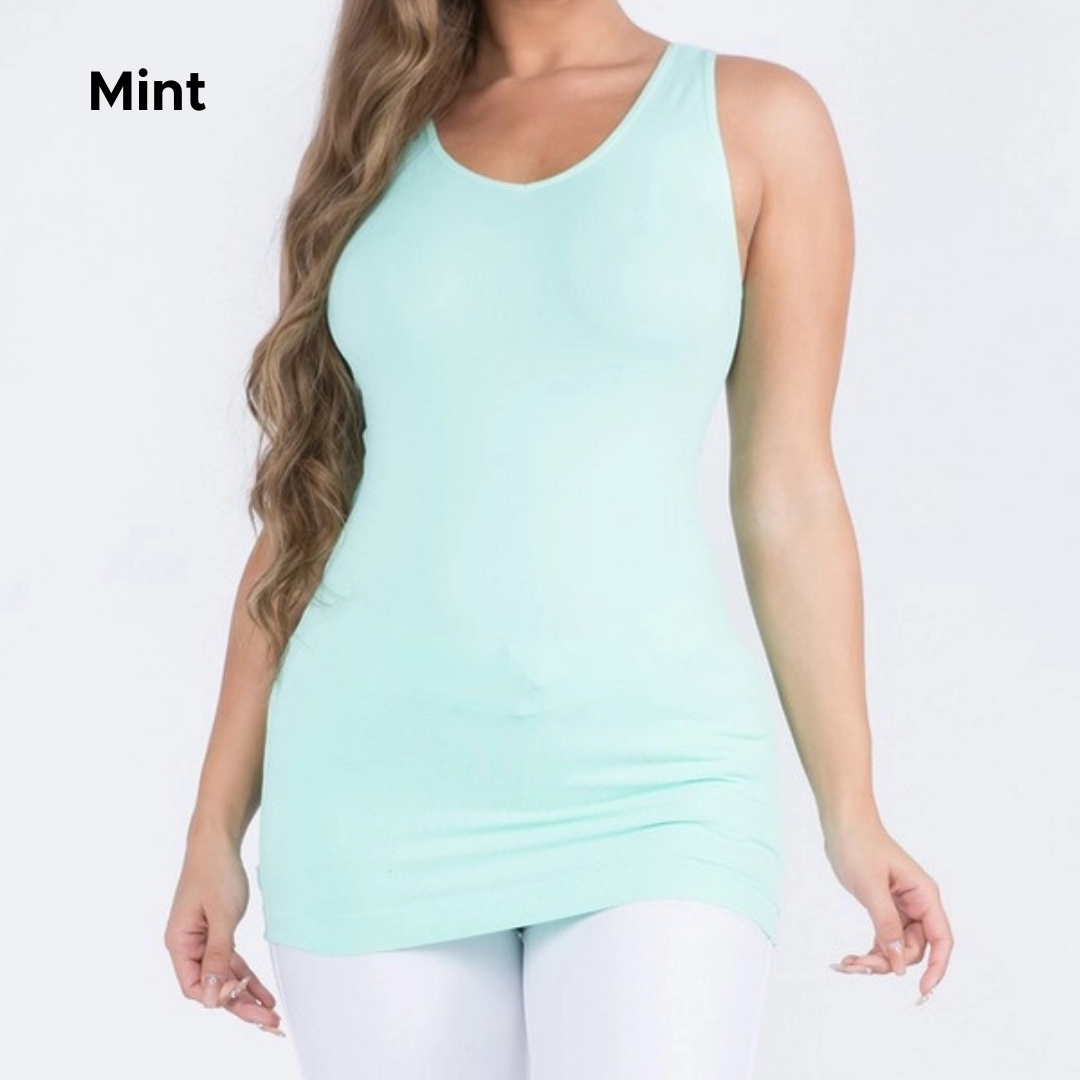 Smoothing Tank "The Stephanie" Reversible Neck (Multiple Colors )