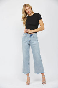 Mica Denim "Precious" Ankle Wide Leg Jeans
