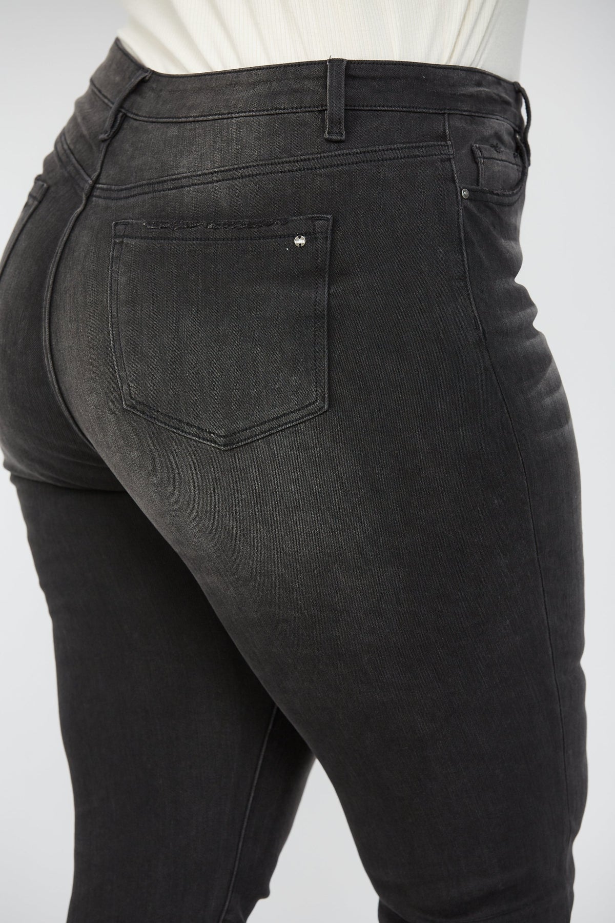 Mica Denim "Stacie" Black Skinny Jeans