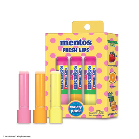 Mentos Fresh Lip Balm Variety Pack (Tropical)